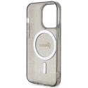 Guess GUHMP14XHCMCGK i Phone 14 Pro Max6.7" czarny/black hardcase Glitter Gold Mag Safe