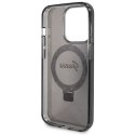 Guess GUHMP14XHRSGSK i Phone 14 Pro Max 6.7" czarny/black hardcase Ring Stand Script Glitter Mag Safe