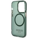 Guess GUHMP14XHTCMA i Phone 14 Pro Max6,7" zielony/khaki hard case Gold Outline Translucent Mag Safe