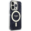 Guess GUHMP14XPCUMAK i Phone 14 Pro Max6.7" czarny/black hardcase Marble Mag Safe