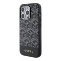 Guess GUHMP15XHGCFSEK i Phone 15 Pro Max 6.7" czarny/black hardcase GCube Stripes Mag Safe