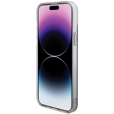 Guess GUHMP15XHITSK i Phone 15 Pro Max 6.7" wielokolorowy/rainbow hardcase IML Iridescent Mag Safe