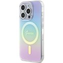 Guess GUHMP15XHITSU i Phone 15 Pro Max 6.7" fioletowy/purple hardcase IML Iridescent Mag Safe