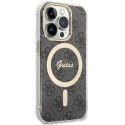 Guess GUHMP15LH4STK i Phone 15 Pro 6.1" czarny/black hardcase IML 4G Mag Safe