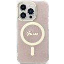 Guess GUHMP15LH4STP i Phone 15 Pro 6.1"rózowy/pink hardcase IML 4G Mag Safe