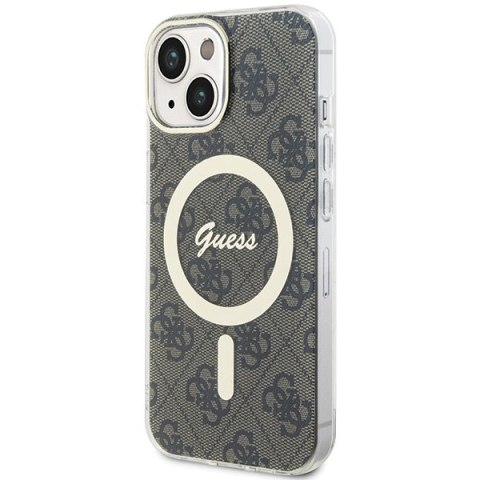 Guess GUHMP15MH4STW i Phone 15 Plus / 14 Plus 6.7" brązowy/brown hardcase IML 4G Mag Safe