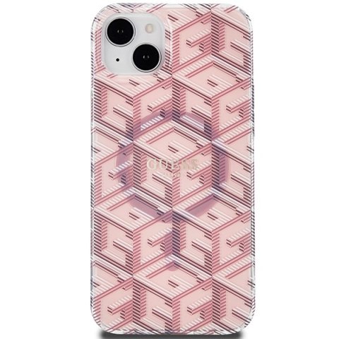 Guess GUHMP15MHGCUSTGP i Phone 15 Plus / 14 Plus 6.7" różowy/pink hardcase IML GCube Mag Safe