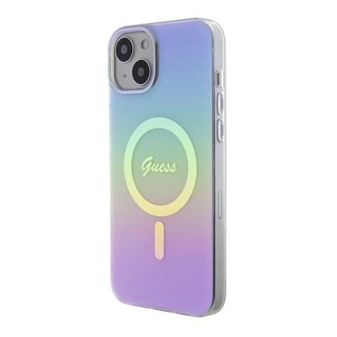 Guess GUHMP15MHITSU i Phone 15 Plus / 14 Plus 6.7" fioletowy/purple hardcase IML Iridescent Mag Safe