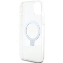Guess GUHMP15MHRSGSD i Phone 15 Plus / 14 Plus 6.7" przezroczysty/transparent hardcase Ring Stand Script Glitter Mag Safe