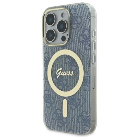 Guess GUHMP16LH4STB i Phone 16 Pro 6.3" niebieski/blue hardcase IML 4G Mag Safe