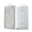 Guess GUHMP16LHFGERET i Phone 16 Pro 6.3" przeźroczysty/transparent hardcase IML Glitter Circle Mag Safe