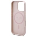 Guess GUHMP16LP4ROPEMCP i Phone 16 Pro 6.3" różowy/pink hardcase 4G Flowers Print Mag Safe