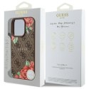 Guess GUHMP16LP4ROPEMCW i Phone 16 Pro 6.3" brązowy/brown hardcase 4G Flowers Print Mag Safe