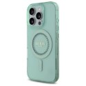 Guess GUHMP16LPFTDTEN i Phone 16 Pro 6.3" zielony/green hardcase IML Rhinestones Mag Safe