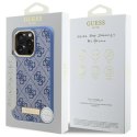 Guess GUHMP16LU4GPRB i Phone 16 Pro 6.3" niebieski/blue hardcase 4G Logo Plate Mag Safe