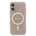 Guess GUHMP16MH4STP i Phone 16 Plus 6.7" różowy/pink hardcase IML 4G Mag Safe