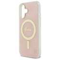 Guess GUHMP16MH4STP i Phone 16 Plus 6.7" różowy/pink hardcase IML 4G Mag Safe