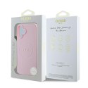 Guess GUHMP16MPGHSMMP i Phone 16 Plus6.7" różowy/pink hardcase Grained Ring Mag Safe