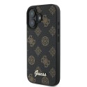 Guess GUHMP16MPGPYSK i Phone 16 Plus 6.7" czarny/black hardcase PU Peony Script Mag Safe