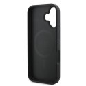 Guess GUHMP16MPGPYSK i Phone 16 Plus 6.7" czarny/black hardcase PU Peony Script Mag Safe