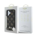 Guess GUHMP16MPGPYSK i Phone 16 Plus 6.7" czarny/black hardcase PU Peony Script Mag Safe
