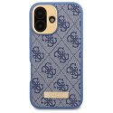 Guess GUHMP16MU4GPRB i Phone 16 Plus 6.7" niebieski/blue hardcase 4G Logo Plate Mag Safe