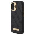 Guess GUHMP16MU4GPRK i Phone 16 Plus 6.7" czarny/black hardcase 4G Logo Plate Mag Safe