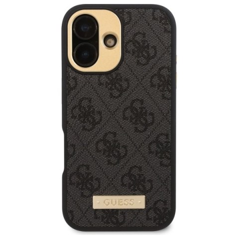 Guess GUHMP16MU4GPRK i Phone 16 Plus 6.7" czarny/black hardcase 4G Logo Plate Mag Safe