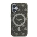 Guess GUHMP16SH4DTEW i Phone 16 6.1" brązowy/brown hardcase IML 4G Background Mag Safe