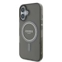 Guess GUHMP16SHFGEREK i Phone 16 6.1" czarny/black hardcase IML Glitter Circle Mag Safe