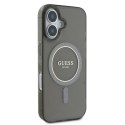 Guess GUHMP16SHFGEREK i Phone 16 6.1" czarny/black hardcase IML Glitter Circle Mag Safe