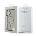 Guess GUHMP16SHFGEREK i Phone 16 6.1" czarny/black hardcase IML Glitter Circle Mag Safe