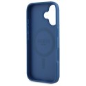 Guess GUHMP16SP4ROPEMCB i Phone 16 6.1" niebieski/blue hardcase 4G Flowers Print Mag Safe