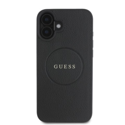 Guess GUHMP16SPGHSMMK i Phone 166.1" czarny/black hardcase Grained Gold Ring Mag Safe