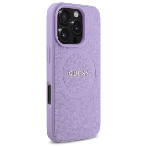 Guess GUHMP16XPSAHMCU i Phone 16 Pro Max 6.9" fioletowy/purple hardcase Saffiano Mag Safe