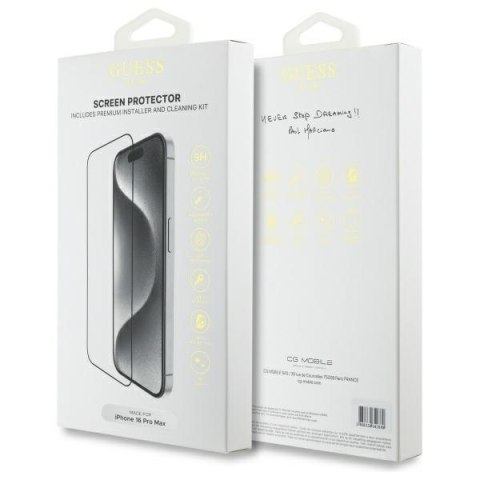 Guess GUTGP16XBOKGCIT i Phone 16 Pro Max 6.9" Screen Protector 2.5D Outline - ochrona wyświetlacza