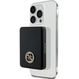 Guess Powerbank indukcyjny 5WGUPBM3AL4DMK 3000m Ah czarny/black Mag Safe 4G Strassed Metal Logo