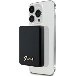 Guess Powerbank indukcyjny 5WGUPBM3ALGSGK 3000m Ah czarny/black Mag Safe Metal Script Logo