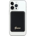 Guess Powerbank indukcyjny 5WGUPBM3ALGSGK 3000m Ah czarny/black Mag Safe Metal Script Logo