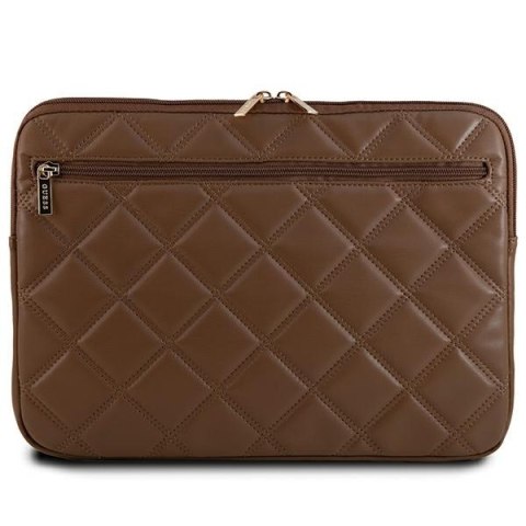 Guess Sleeve GUCS14ZPSQSSGW 14"brązowy/brown Quilted 4G