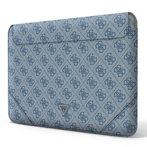 Guess Sleeve GUCS16P4TB 16" niebieski/blue 4G Uptown Triangle logo