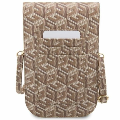 Guess Torebka GUWBHGCFSEW brązowy/brown GCube Stripe