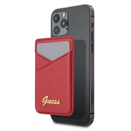 Guess Wallet Card Slot GUWMSSASLREMag Safe Saffiano czerwony/red