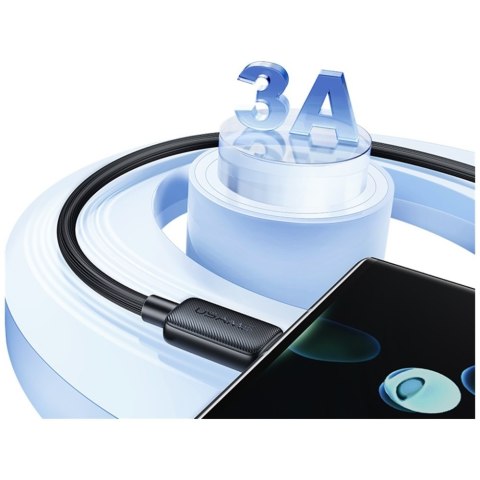 Kabel USAMS KY Series US-SJ693 3A USB-C do USB-A 2m biały