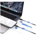 Kabel USAMS KY Series US-SJ696 60W USB-C do USB-C 2m biały