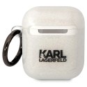 Karl Lagerfeld KLA2HNKCTGT Airpods 1/2cover transparent Glitter Karl&Choupette