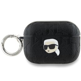 Karl Lagerfeld KLAP2PGKIPK Air Pods Pro 2 (2022/2023) cover czarny/black Monogram Karl Head