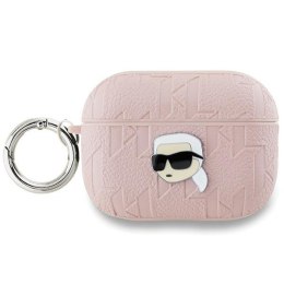 Karl Lagerfeld KLAP2PGKIPP Air Pods Pro 2 (2022/2023) cover różowy/pink Monogram Karl Head