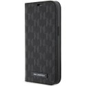 Karl Lagerfeld KLBKP14LSAKLHPK i Phone 14 Pro 6.1" bookcase czarny/black Saffiano Monogram
