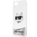Karl Lagerfeld KLHCI8LNCHCS i Phone 7/8/SE 2020 / SE 2022 srebrny/silver hardcase Glitter Choupette Head